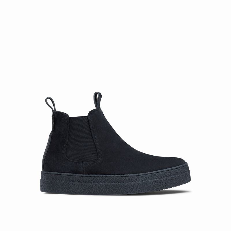 Russell & Bromley Bumble Flatform Chelsea Boots Womens Blue [PDL5672LP]